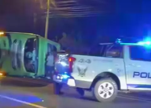 Accidente de tr�nsito en Tambillo.