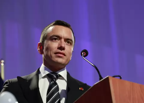 Daniel Noboa, presidente de la Rep�blica.