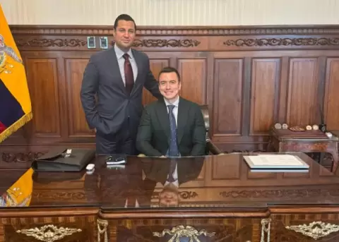 Michele Sensi-Contugi y Daniel Noboa.