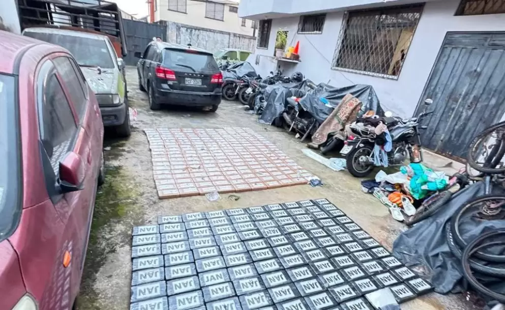 280 kilos de coca�na fueron incautados durante operativo en Santo Domingo
