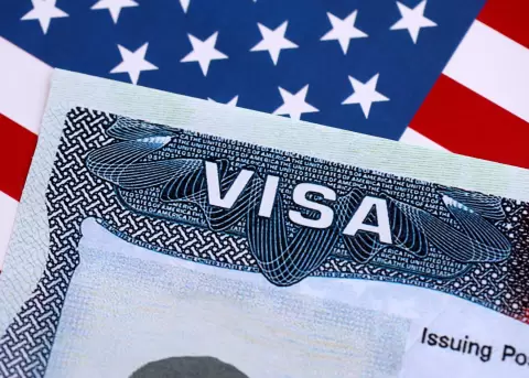 Visa de Estados Unidos.