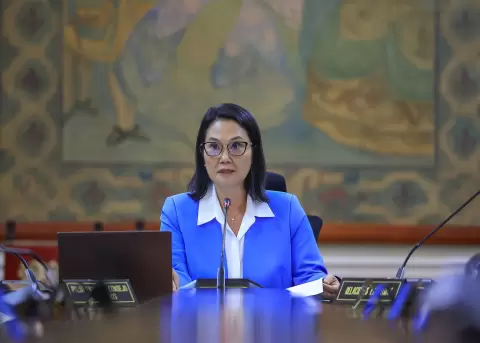 Keiko Fujimori, presidenta de Per�.