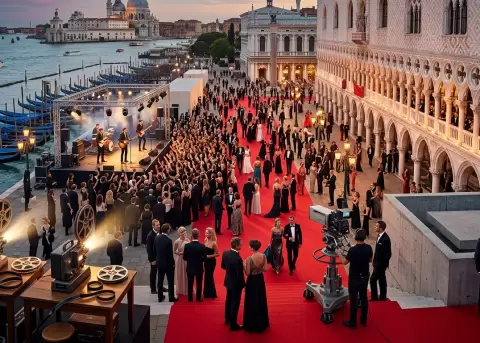 Venecia, cine, estrenos, estrellas, Netflix, Oasis, Hollywood, documentales, thrillers, festivales.