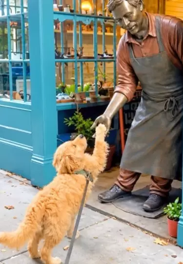 Un perrito conmovi� las redes por su tierno gesto lleno de ternura.