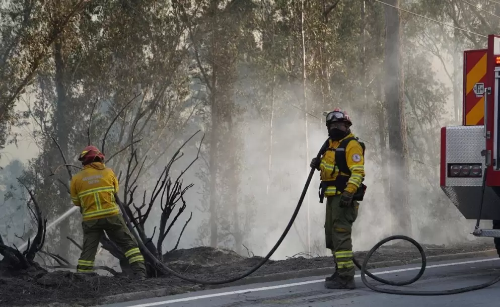 Bomberos de Quito controlan los dos incendios forestales registrados en la ciudad