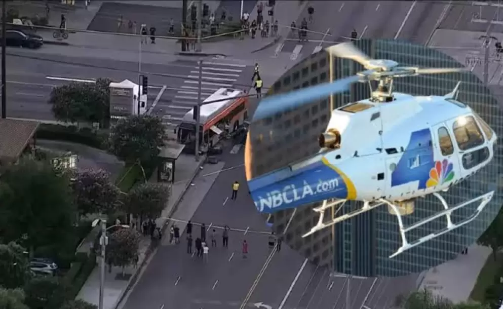 Helic�ptero de prensa se estrella en Los �ngeles: al menos tres personas murieron, entre ellos una reportera y un piloto