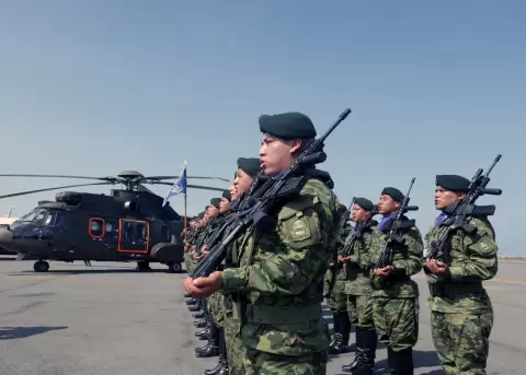 Entrega de aeronaves al Ej�rcito en Salinas, el 15 de junio del 2026.