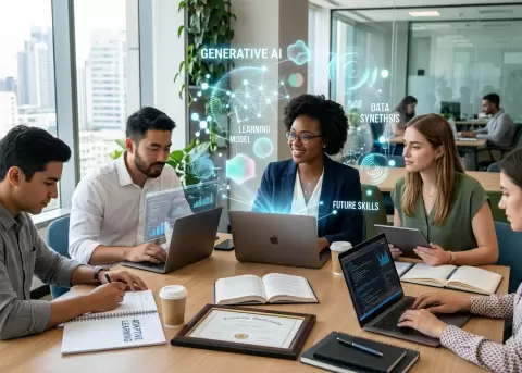 Inteligencia artificial generativa transforma empleos, formaci�n profesional y oportunidades laborales para j�venes trabajadores.