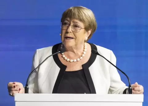 Fotograf�a de archivo de la expresidenta de Chile Michelle Bachelet (2006-2010 y 2014-2018).