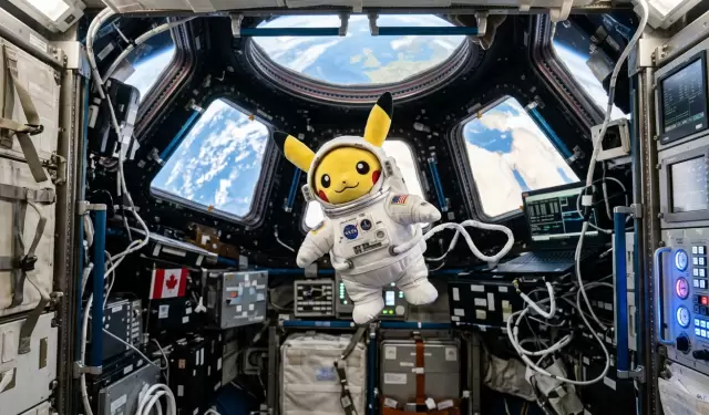 Pikachu, espacio, astronauta, �rbita, Tierra, Pok�mon, ESA, misi�n, ciencia, exploraci�n.