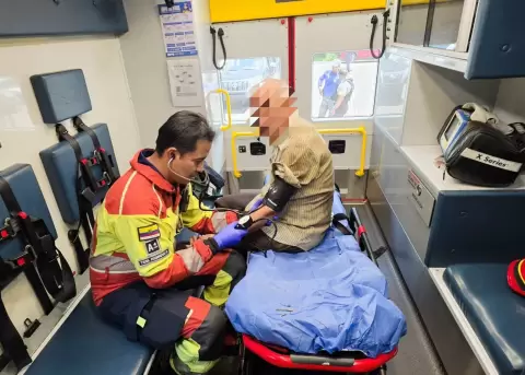 Un adulto mayor fue rescatado por los bomberos de Quito en la Reserva Pasochoa, este 27 de septiembre de 2026.