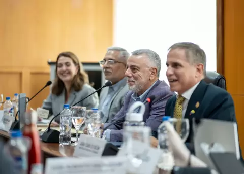 Reuni�n del sector empresarial con el ministro de Ambiente y Energ�a, Juan Carlos Blum.
