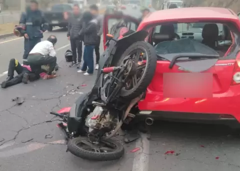 Accidente de tr�nsito en la Ruta Viva, en el nororiente de Quito, este 2 de octubre de 2026.