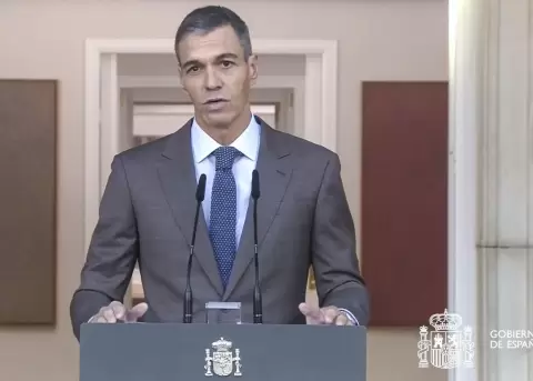 El presidente del Gobierno espa�ol, Pedro S�nchez, anuncia el adelanto de las elecciones generales al domingo 29 de noviembre.