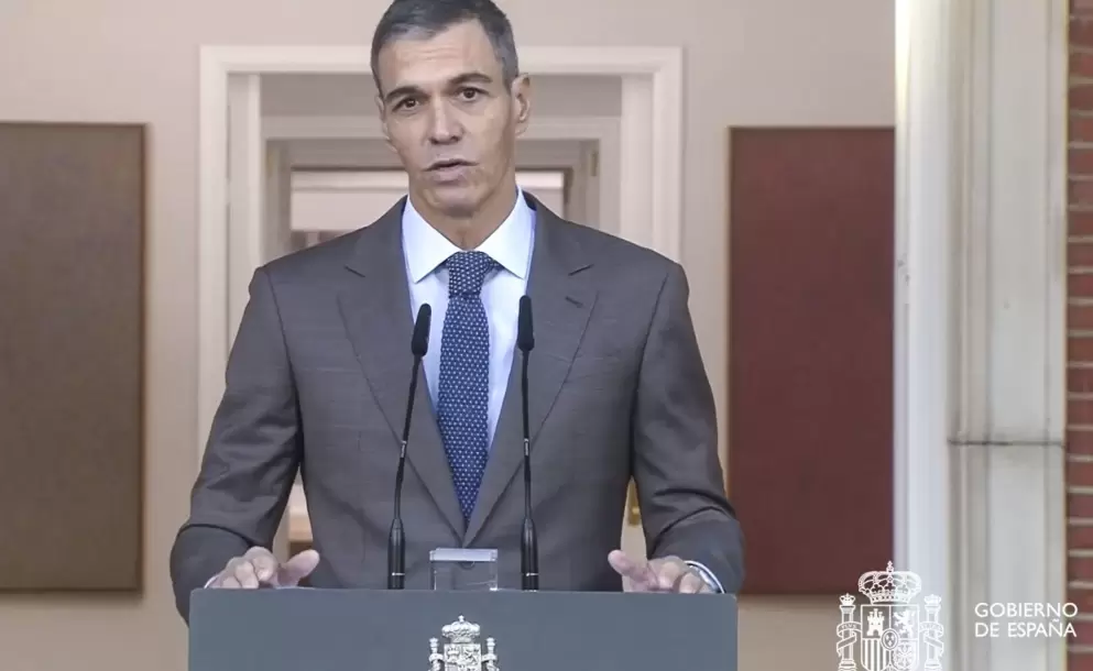 Pedro S�nchez anuncia la disoluci�n del Parlamento espa�ol y convoca a elecciones generales anticipadas