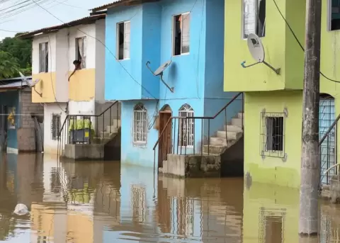 Inundaciones en Esmeraldas.