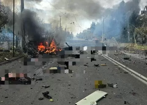 Ataque ruso a la ciudad de Kramatorsk, Ucrania.