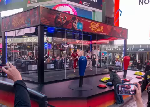 Un arcade gigante en New York.