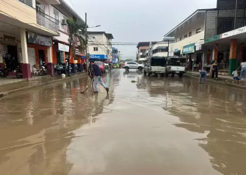 Inundaciones en Santa Ana, Manab�, el jueves 08 de octubre del 2026.