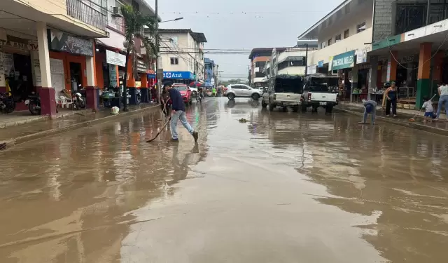 Inundaciones en Santa Ana, Manab�, el jueves 08 de octubre del 2026.