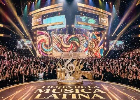 M�sica latina, grandes estrellas, premios, �xitos, �lbumes, colaboraciones y reconocimientos internacionales.