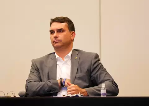 El excandidato Flavio Bolsonaro.