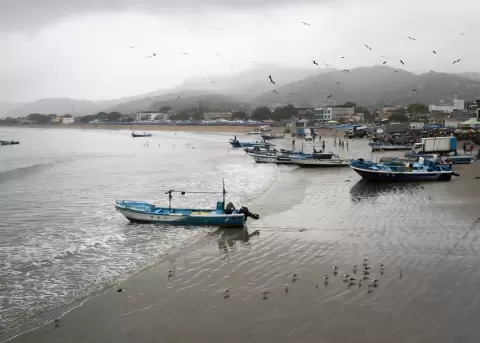 Playa de Puerto L�pez, en Manab�.