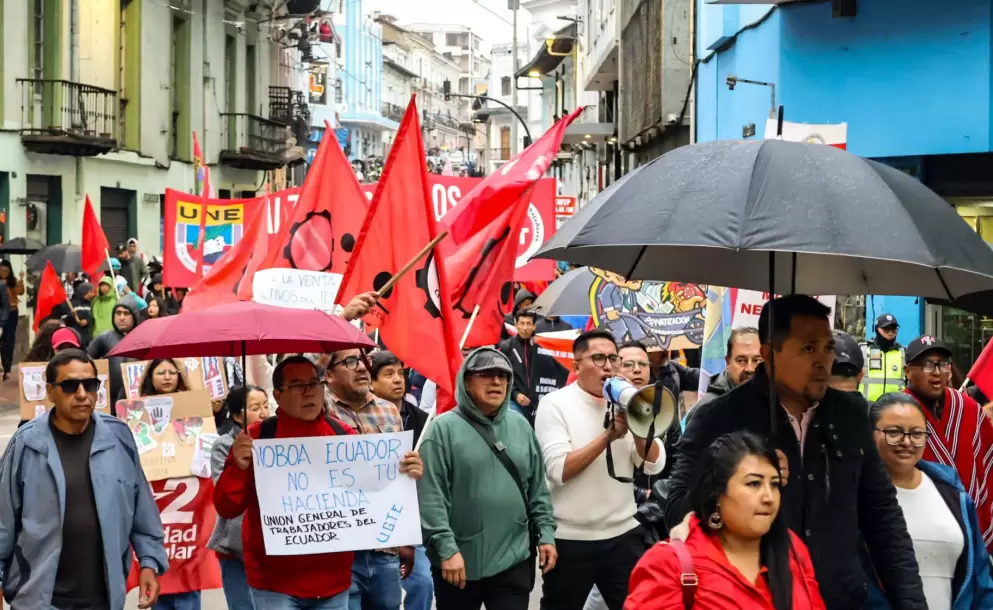 Organizaciones sociales se movilizar�n este jueves en Quito y anuncian otras tres jornadas de protesta