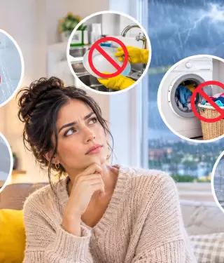 Seguridad, prevenci�n, rayos, lluvia, electricidad, hogar, tuber�as, electrodom�sticos, riesgos, recomendaciones.
